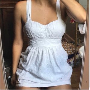 White eyelet dress 🍒